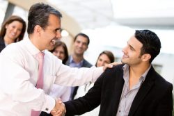 Business handshake