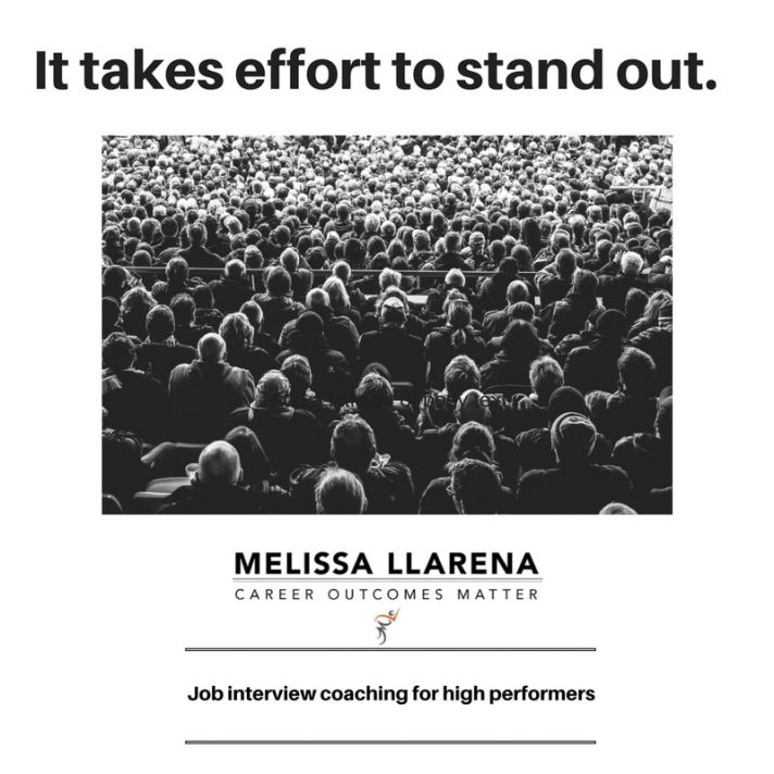 It takes effort to stand out