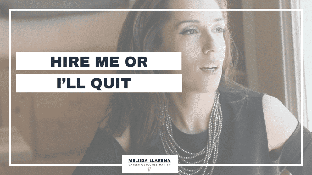 Youtube Melissa LlarenHire me or I’ll quit [Facebook LIVE Episode #25- Round One Interview wHR]