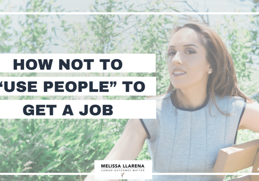 Copy of Youtube Melissa Llarena How not to “use people” to get a job [Facebook LIVE episode #7 on Standing Out] (1)